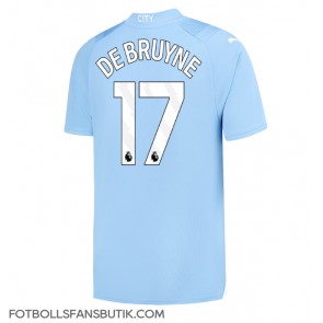 Manchester City Kevin De Bruyne #17 Replika Hemmatröja 2023-24 Kortärmad